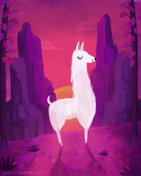 Сказочная лама