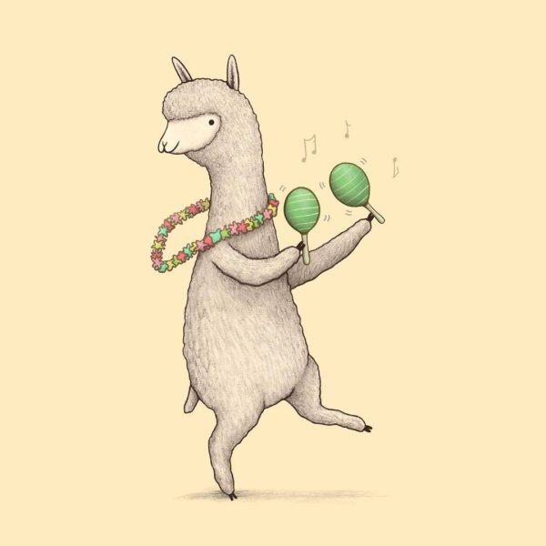 Альпака рисунок