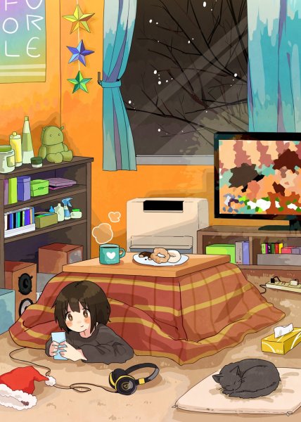 Комната с телевизором арт