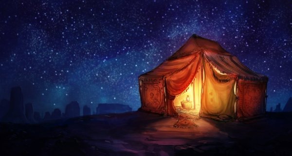 Шатер ночью