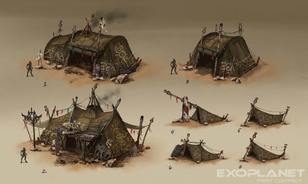 Концепт постап Хижина