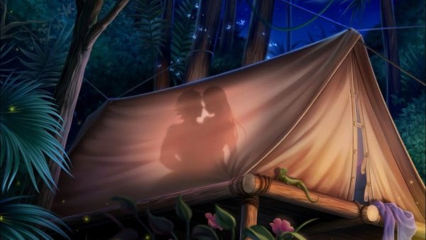 Фиолетовая палатка арты