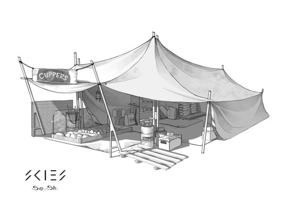 Палатка скетч