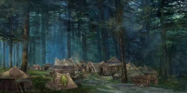 ДНД лагерь в лесу