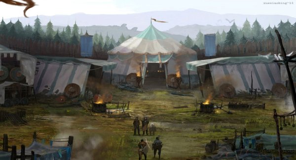 Лагерь разбойников средневековье арт