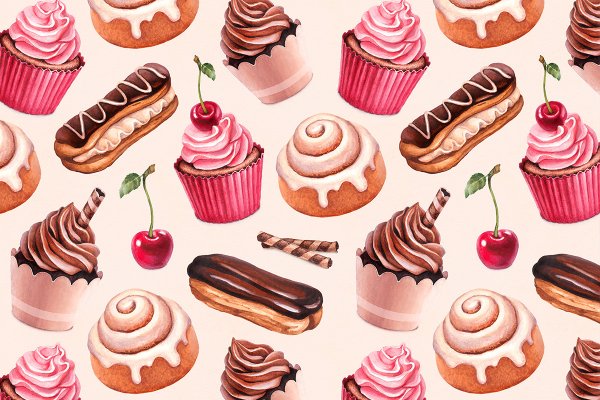 Нарисовать сладости