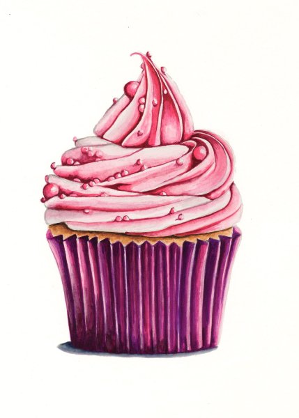 Пироженки акварелью