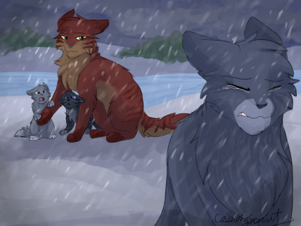 Коты Воители Синегривка и Желудь