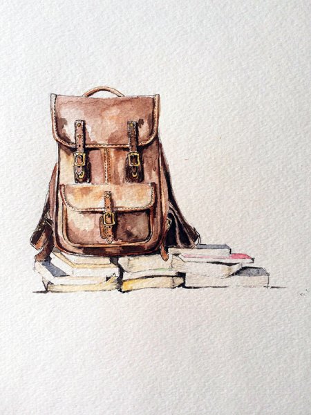 Сумка акварель