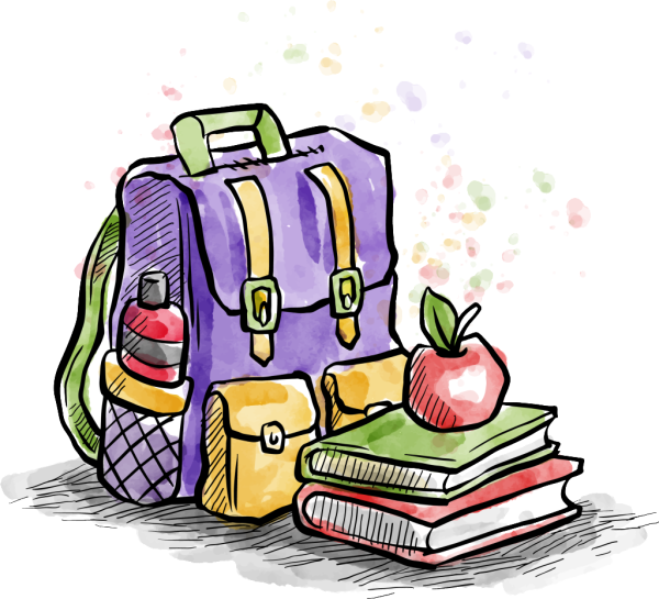 Портфель школьный рисунок