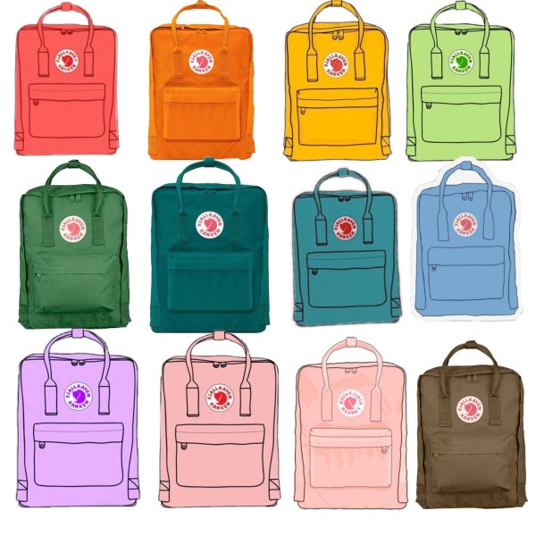 Рюкзак Fjallraven Kanken Стикеры