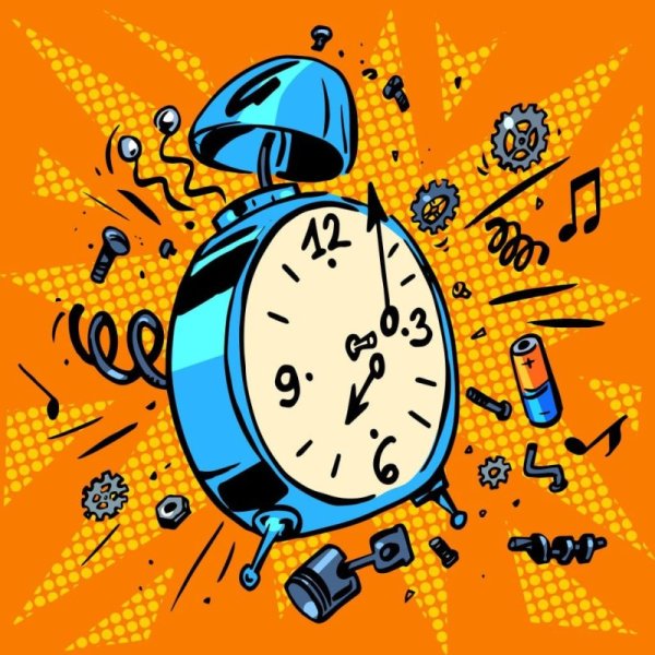 Часы комикс