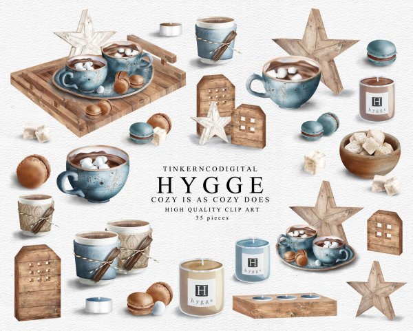 Хюгге наклейки