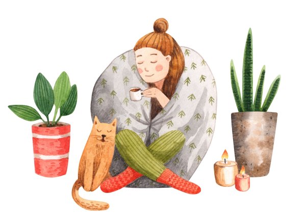 Хюгге иллюстрации