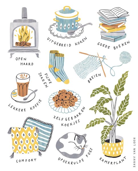 Рисунки в стиле хюгге