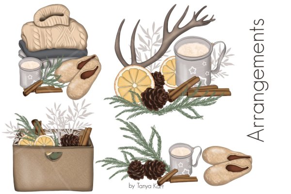 Рисунки в стиле хюгге