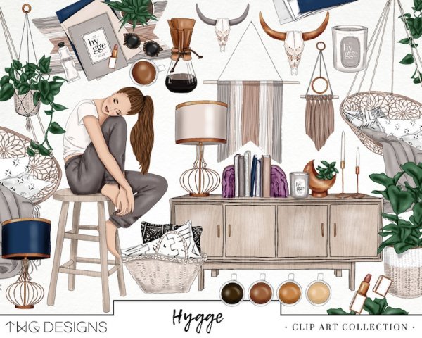 Рисунки в стиле хюгге