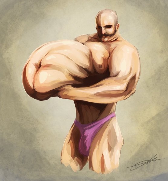 Огромный мужик арт