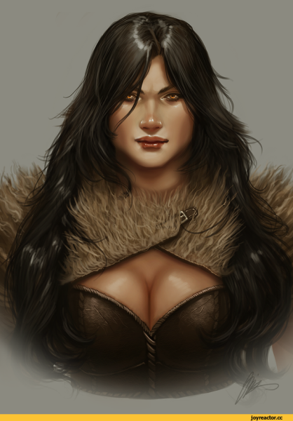 Полная девушка арт