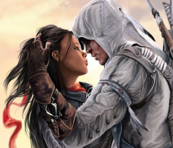 Ассасин Коннор и Авелина