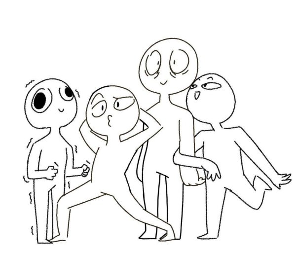 Групповые манекены для рисования