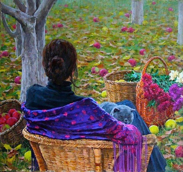 Евгений Муковнин художник яблоки