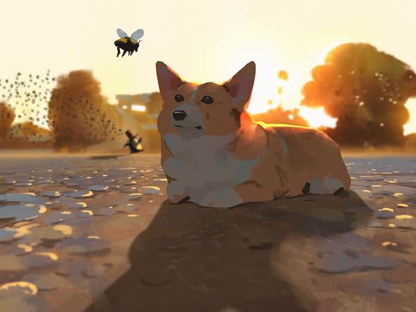 Радужный корги