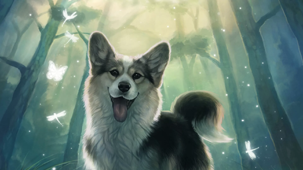 Вельш корги пемброк арт