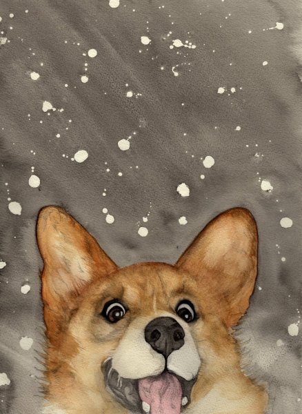 Королевский корги арт