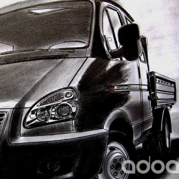 Газель черно белая