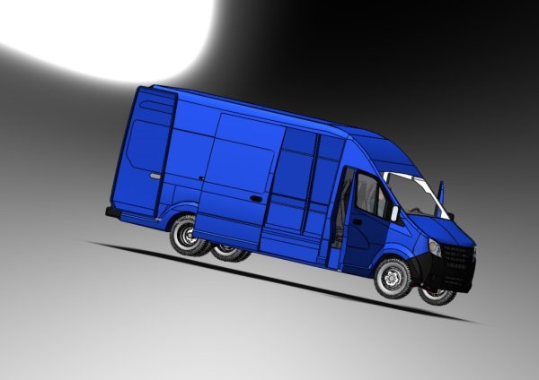 Газель Некст 3d модель