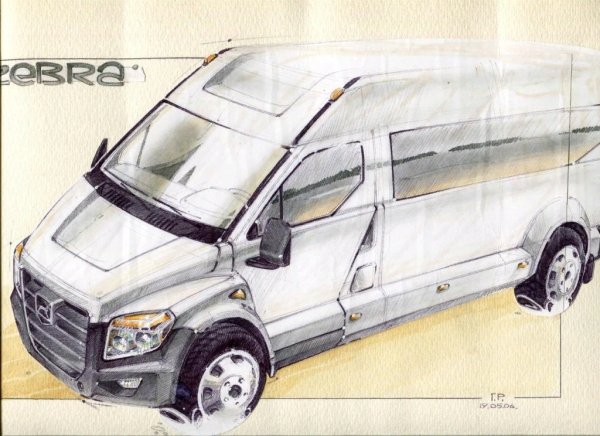 Газель набросок