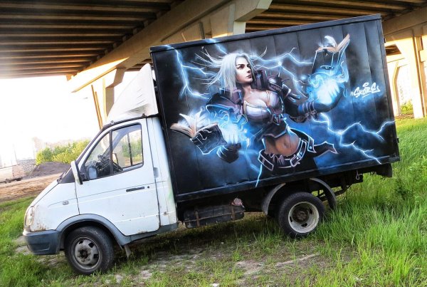 Аэрография на Газель