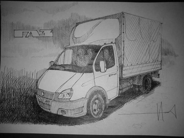 Раскраски машины Газель