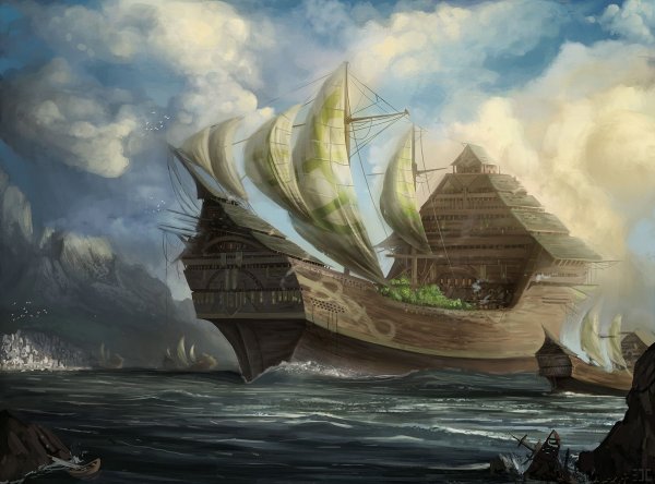 Галеон корабль арт