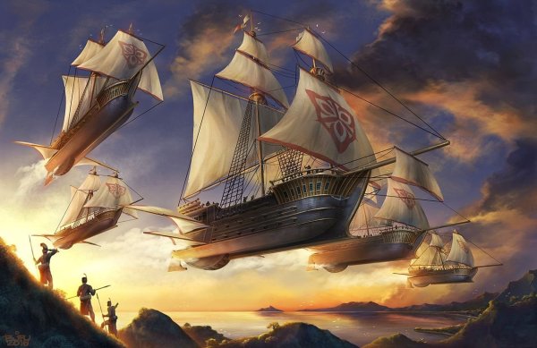 Галеон стимпанк