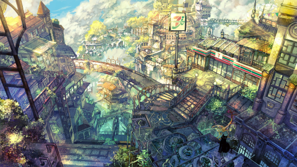 Steampunk Art деревня