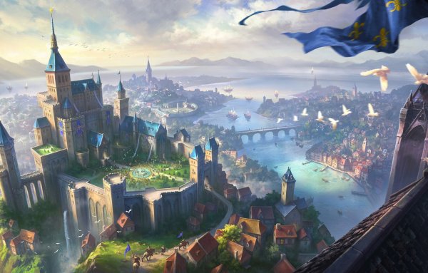 Столица королевства арт фэнтези