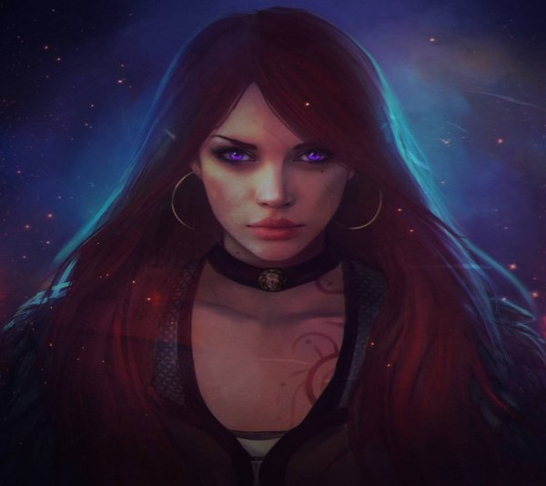 Черноволосая девушка