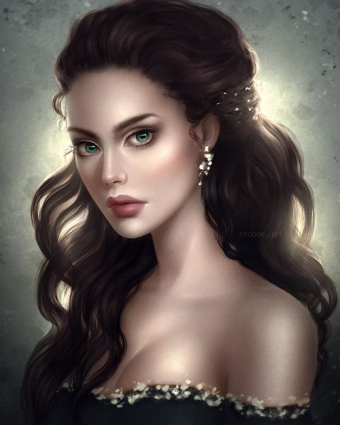 Лицо девушки арт