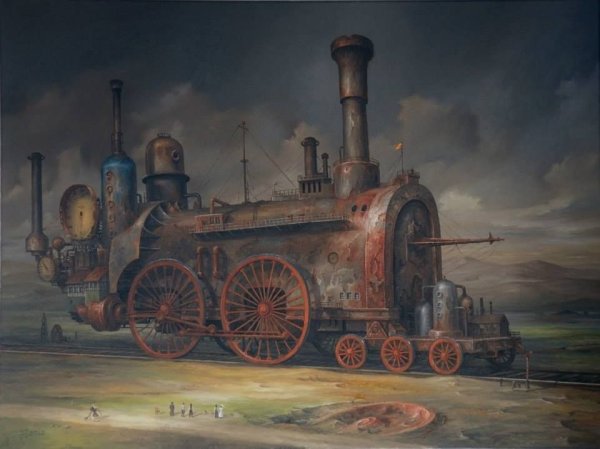 Ярослав Ясниковский картины поезда