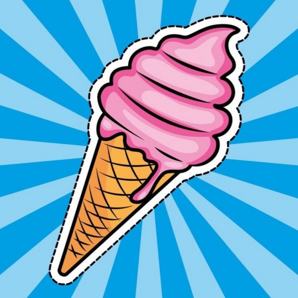 Мороженое поп арт