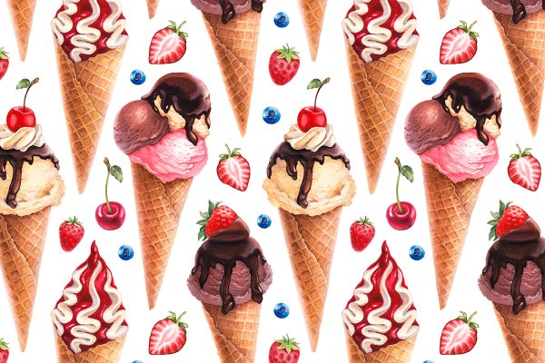 Паттерн для мороженого