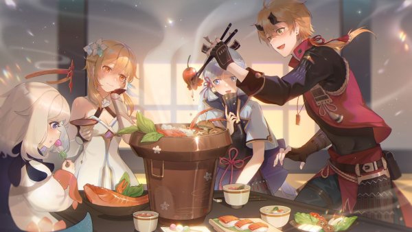 Камисато Аяка Геншин Импакт арты