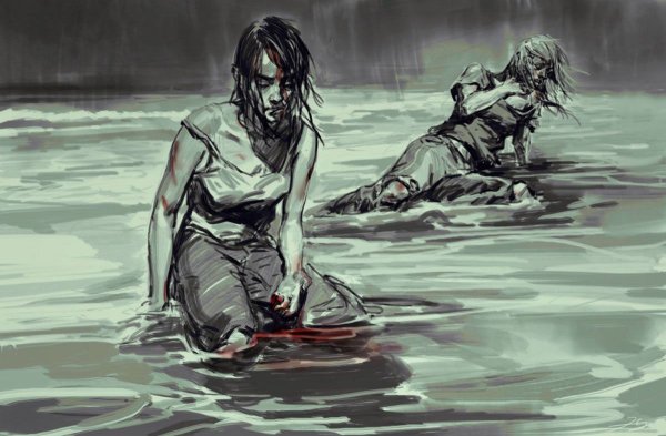 The last of us 2 Элли и Эбби арты