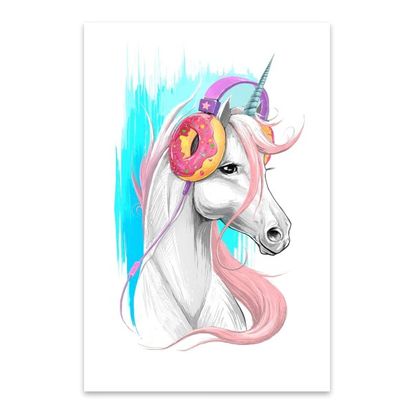 Единорог в мультяшном стиле