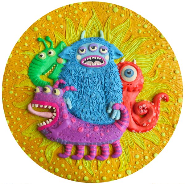 Пластилиновые монстрики для детей