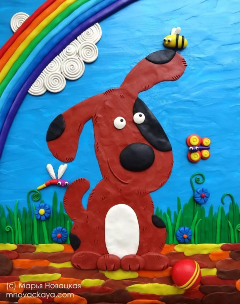 Марья Новацкая пластилиновые картины