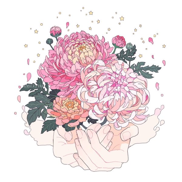 Пионы аниме