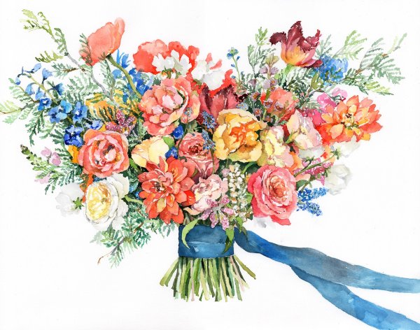 Букет на роспись